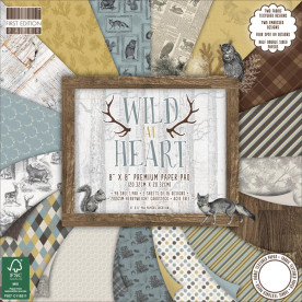 Набір паперу Wild At Heart, 20 * 20 см, 16 аркушів First Edition