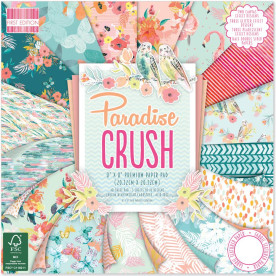 Набор бумаги Paradise Crush, 20*20 см, 16 л, First Edition