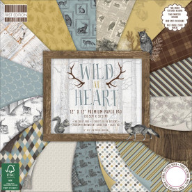 Набір паперу Wild At Heart, 30х30 см, 16 аркушів, First Edition
