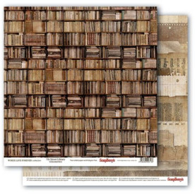 Двусторонняя бумага Старинная Библиотека, 30,5х30,5 см от ScrapBerry's