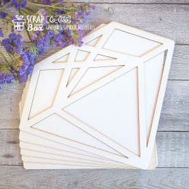 Основа для альбому в формі кристала, 6 шт, 243 * 197 мм від ScrapBox