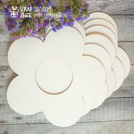 Основа для альбома в форме цветка, 210*206 мм, 6 шт от ScrapBox