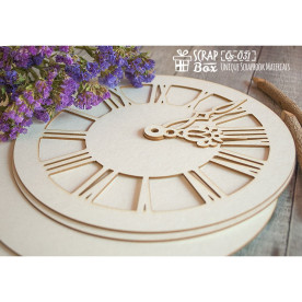 Основа для альбому у формі годинника, 20 * 20 см, 6 шт від ScrapBox