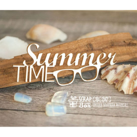 Чипборд надпись "Summer Time", 77*30 мм от ScrapBox
