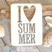 Чіпборд I love summer, 100 * 75 мм від ScrapBox