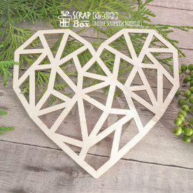 Вкладиш для альбому в формі серця, 1 шт, 150 * 140 мм від Scrapbox
