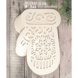 Основа для альбому в формі рукавиці, 6 шт, 222 * 157 мм від Scrapbox