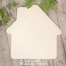 Основа для альбома в форме домика, 1 шт, 238*232 мм от Scrapbox