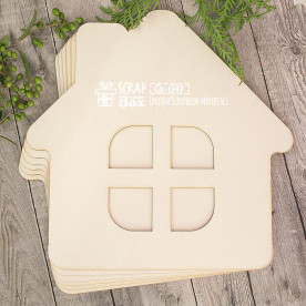 Основа для альбому в формі будиночка, 6 шт, 238 * 232 мм від Scrapbox