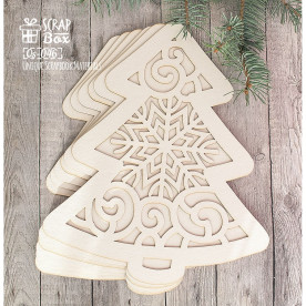 Основа для альбома в форме елочки, 6 шт, 220*259 мм от Scrapbox