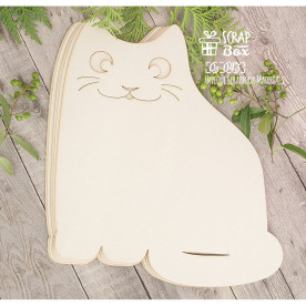 Основа для альбому в формі котика, 6 шт, 218 * 248 мм від Scrapbox