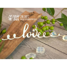 Чіпборд напис "Love", 95 * 23 мм від Scrapbox