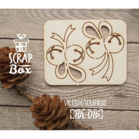 Чипборд набор бубенчики, 60*50 мм от Scrapbox