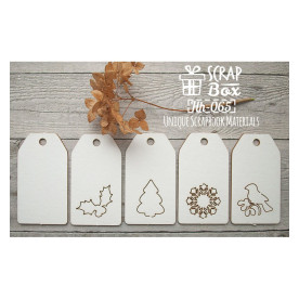 Чіпборд набір тегів, 5 шт від Scrapbox