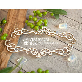 Чипборд бордюры с вензелями 2 шт, 95х24мм, Scrapbox