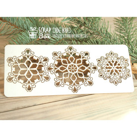 Чіпборд набір з сніжинок, 174 * 75 мм від Scrapbox