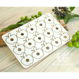 Чипборд подложки под анкеры и брадсы (яблочки), 19*21 мм от Scrapbox