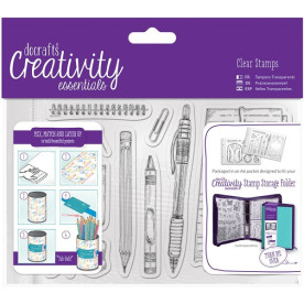 Набір акрилових штампів Stationery, 12 шт, Docrafts