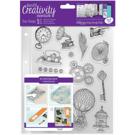 Набір акрилових штампів Stationery, Docrafts