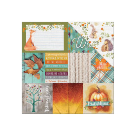 Двосторонній папір Woodland Friends Tags, 30 * 30 см, 1 лист від Paper House