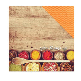 Двусторонняя бумага Spice Things Up, 30*30 см, 1 лист от Paper House