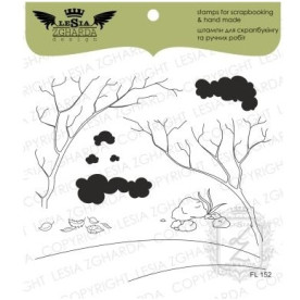 Набор акриловых штампов Веточки и Кроны, 11 шт, Lesia Zgharda