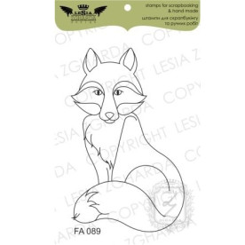 Акриловий штамп Лисичка, 3,7 * 6 см, Lesia Zgharda