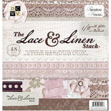 Набор скрапбумаги Lace & Linen 24 листа 30x30 от DCWV