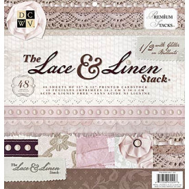 Набор скрапбумаги Lace & Linen 24 листа 30x30 от DCWV