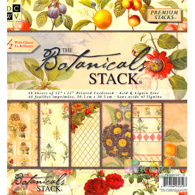 Набір скраппаперу Botanical 24 аркуша 30x30 від DCWV
