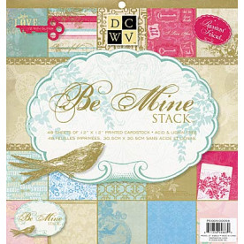 Набор скрапбумаги Be Mine 24 листа 30x30 от DCWV