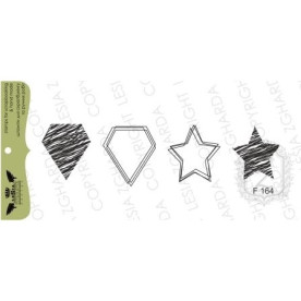 Акриловый штамп Бриллиантики и звездочки дудлинг , Lesia Zgharda