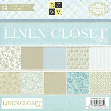 Набір скраппаперу Linen Closet 20x20 24 листа від DCWV