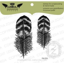 Акриловый штамп  Перышки , Lesia Zgharda