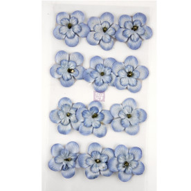 Набір ногослойних квітів Artist's Aids Blue, 12 шт. з тутової паперу від Prima