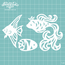 Набор чипбордов, "Рыбки", от 45 до 86 от Вензелик