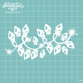 Чіпборд "Новорічна гірлянда 01", 131 * 66 мм від Вензелік