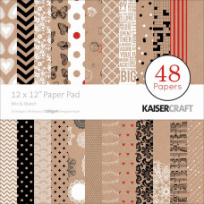 Набор скрапбумаги Mix & Match 30х30 см 24 листа от Kaisercraft