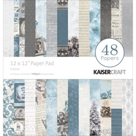 Набір скраппаперу Frosted 30х30 см 24 листа від Kaisercraft