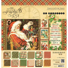 Набор бумаги St Nicholas 12 листов, 30*30 см от Graphic 45