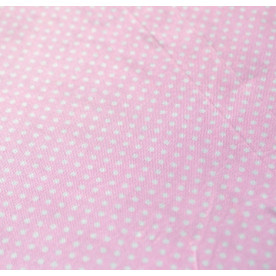 Тканина на клейовий основі горошок Baby Pink, 297х210 мм