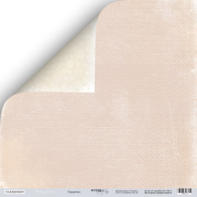 Лист двусторонней бумаги, Сердечки, 30х30 см, Scrapmir