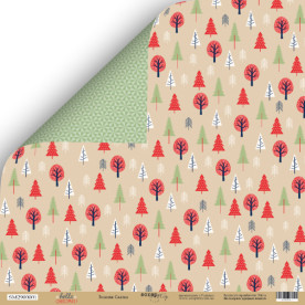 Лист двусторонней бумаги Зимняя сказка, 30*30 см Scrapmir