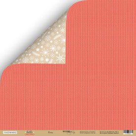 Лист двусторонней бумаги, Плед, 30х30 см, Scrapmir