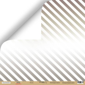 Лист двусторонней бумаги Холод с серебряным тиснением, 30*30 см от Scrapmir