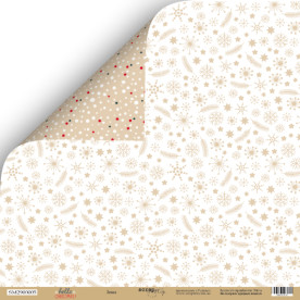 Лист двусторонней бумаги Зима, 30*30 см Scrapmir