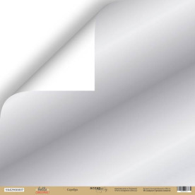 Лист одностороннього паперу з фольгуванням Срібло 30x30 Scrapmir