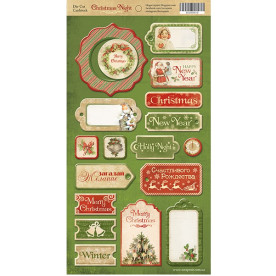 Чіпборд для скрапбукінгу "Christmas Night" 18 шт від Scrapmir