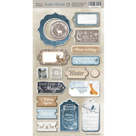 Чіпборд для скрапбукінгу Rustic Winter 18 шт від Scrapmir