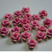 Кабошон Розочка из полимерной глины , цвет розовый , размер 20 мм